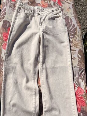 Hidden Los Angeles Women’s White Straight-Leg Jeans 25